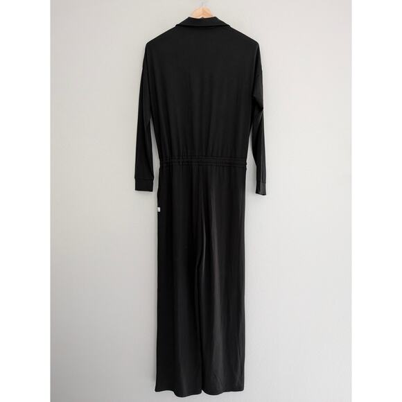 Vuori Lux Intentions Jumpsuit Black Long Sleeve Jumpsuit | Vuori Size Medium - Picture 4 of 7